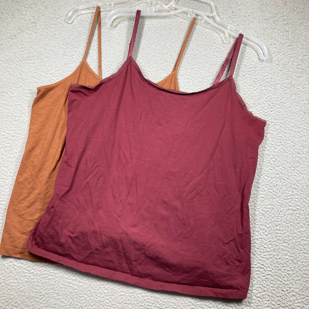 Lane Bryant Time and Tru Cami Bundle Womens 18/20‎ XXL Multi Color Basic Stretch